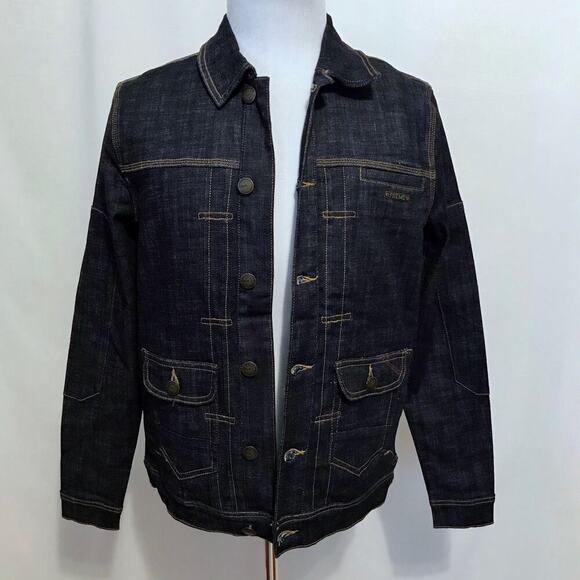 Preme NWOT Dark Wash Jean Jacket Men M - Picture 13 of 16